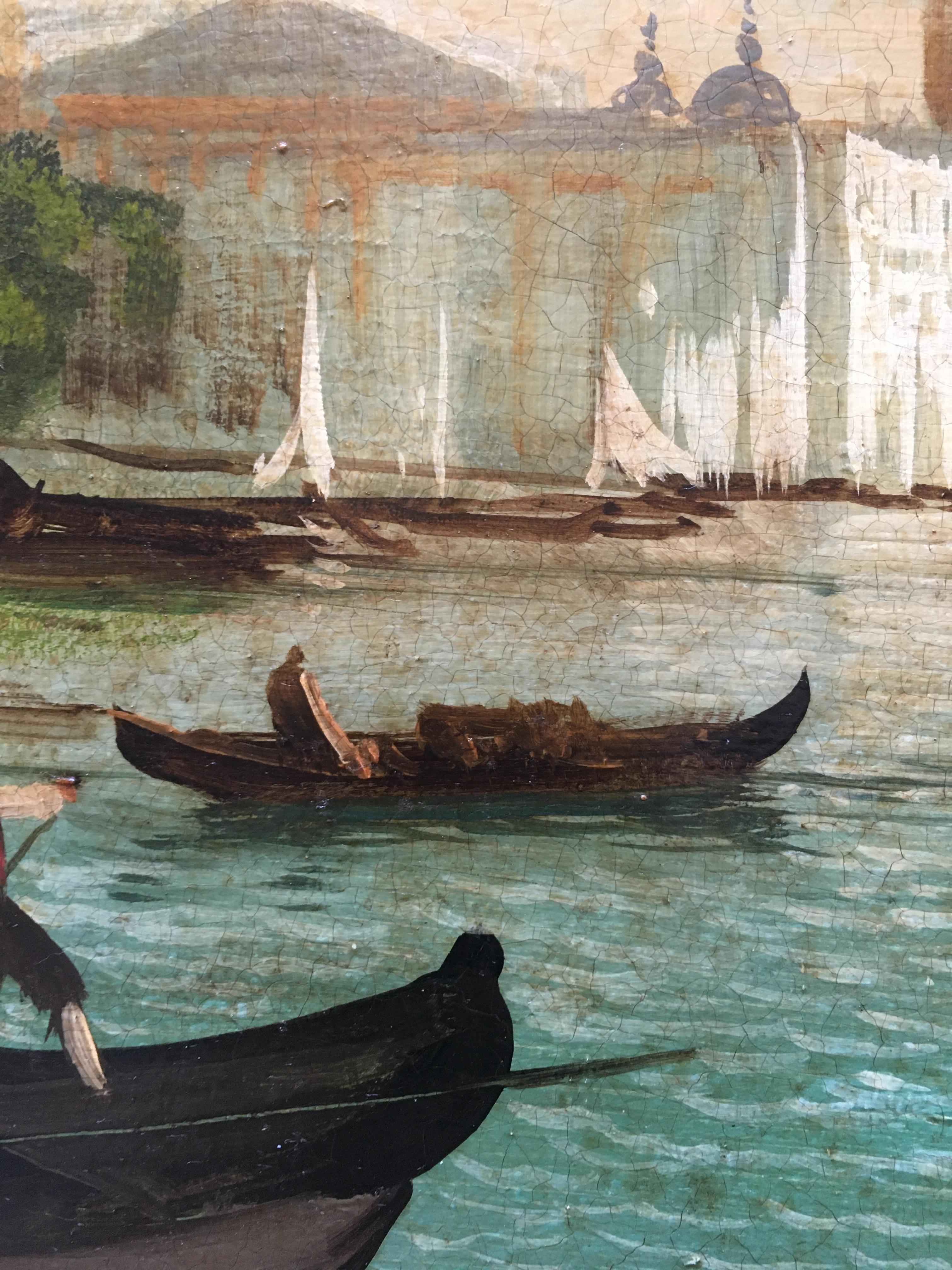 VENICE - Gianluca Gorini - Peinture de paysage italien à l'huile sur toile en vente 5