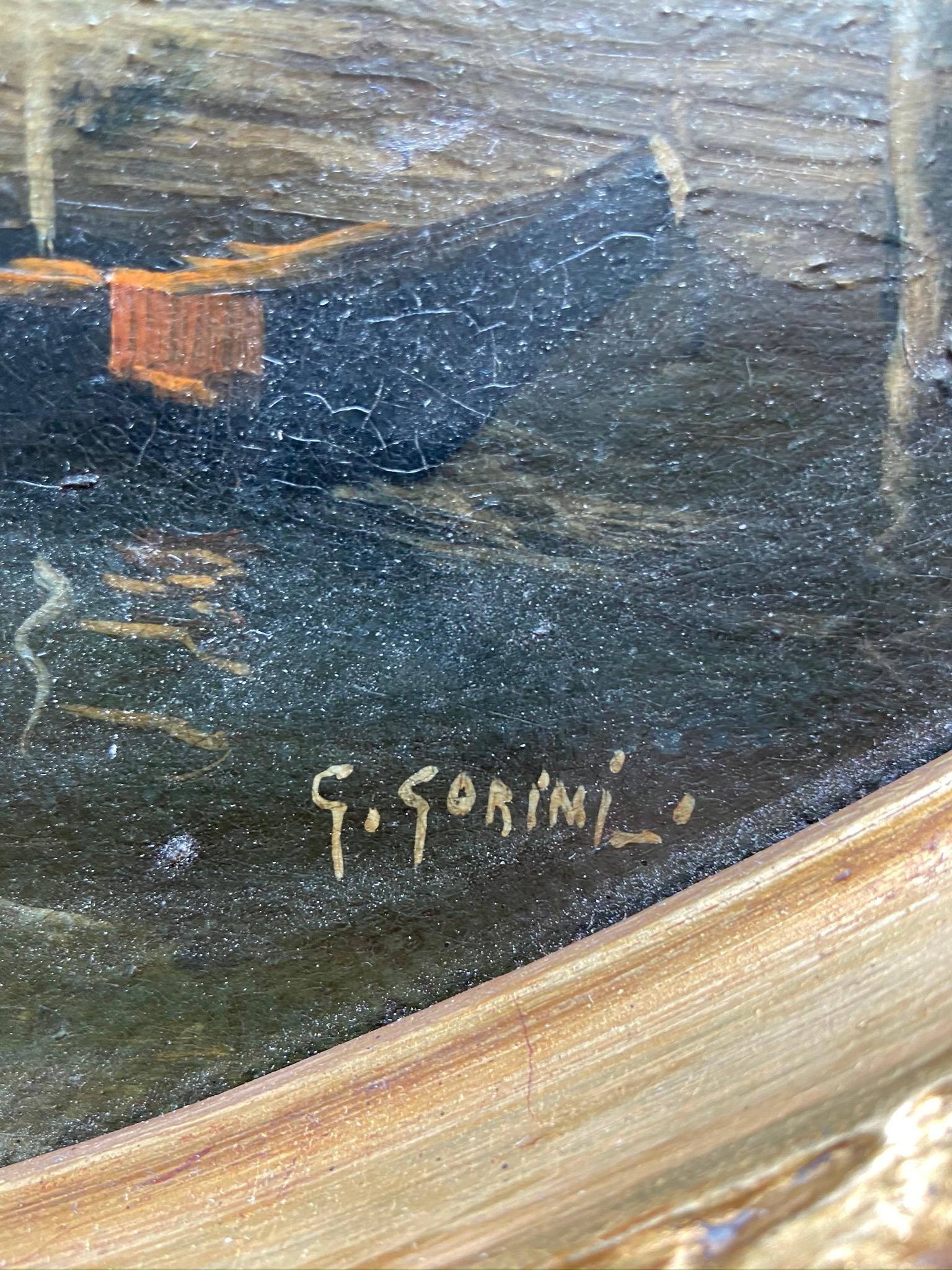 VENICE - Peinture à l'huile sur toile - paysage italien en vente 11