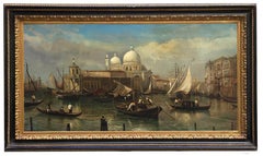 VENICE SAN GIORGIO ISLAND- In the Manner of Canaletto - Oil on Canvas Painting