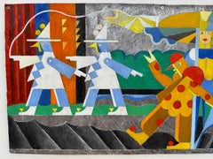 Schönes neues modernistisches Werk von Giancarlo Impiglia, „Theater der Marionettes“