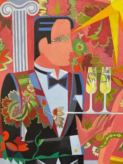 Schönes Ölgemälde von Giancarlo Impiglia, The Fabric of the Elite To Be