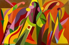 Beautiful abstract painting "Colors in Motion" by the famous Giancarlo Impiglia