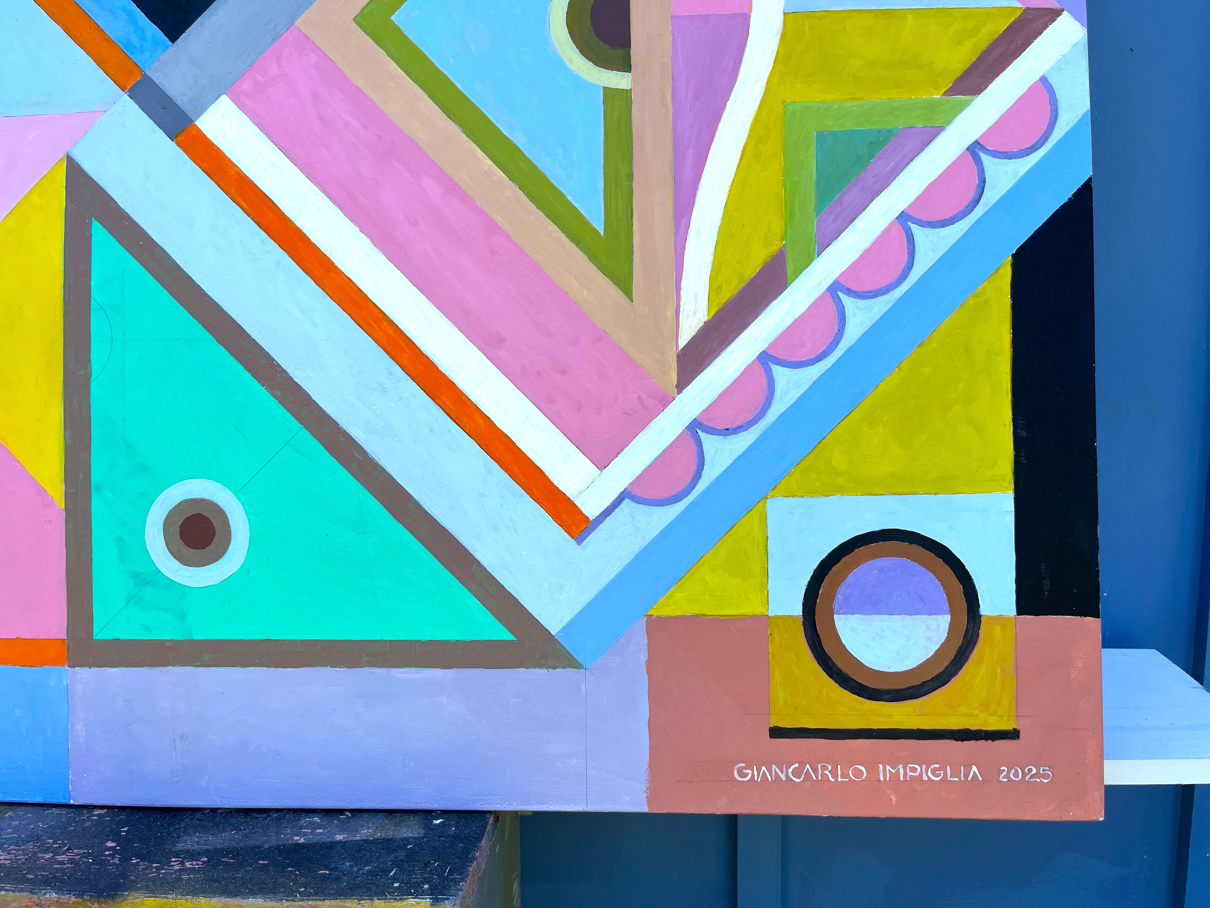 Contemporary Art Deco Impiglia Gemälde 