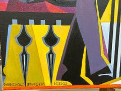 Classic work "Jazz Pianist" for music lovers by iconic artist Impiglia