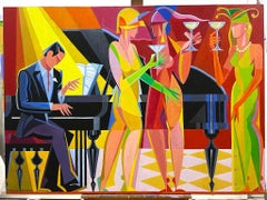 L'œuvre classique "Jazz Pianist" pour les mélomanes de l'artiste emblématique Iccons.