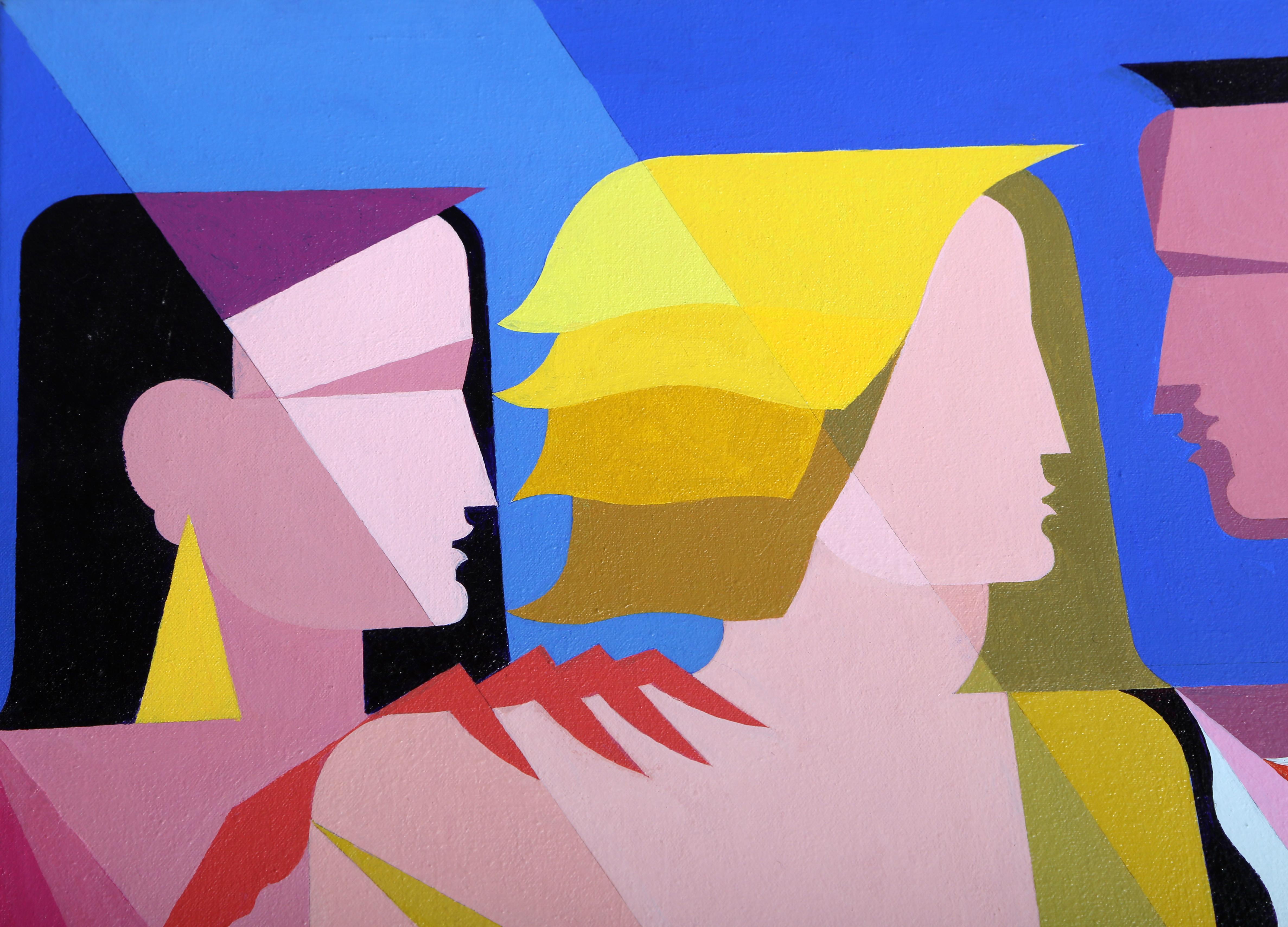 Figure Multiple - Painting by Giancarlo Impiglia