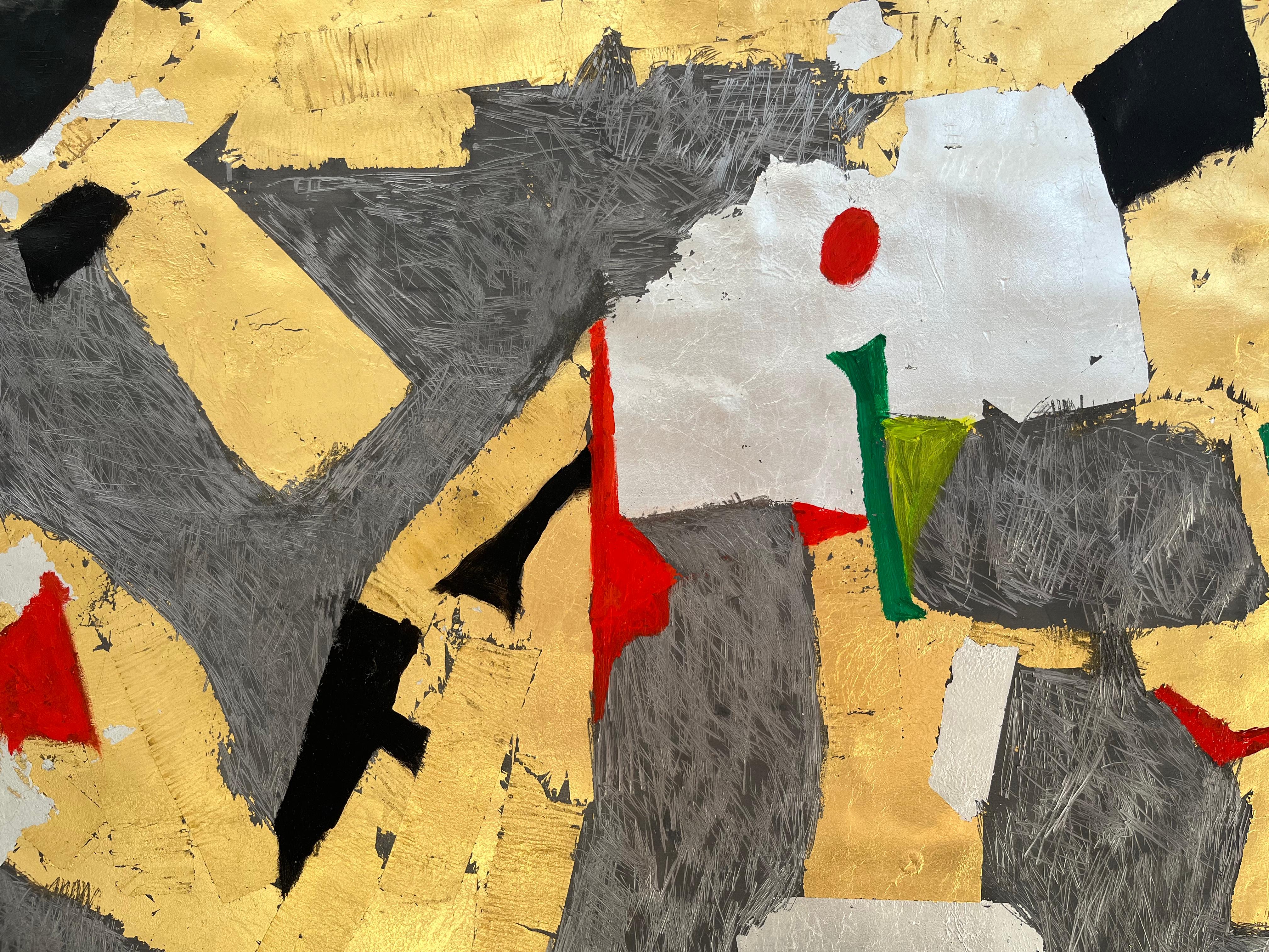 Une œuvre abstraite rare de l'indélébile Giancarlo Impiglia. 

Né à Rome, Impiglia s'est installé à New York dans les années 70, où il a établi une signature sur les épaules du futurisme et du cubisme, son habileté technique étayant son éclectisme