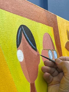 Iconic oil painting "Wardrobe" by famous contemporary artist Impiglia