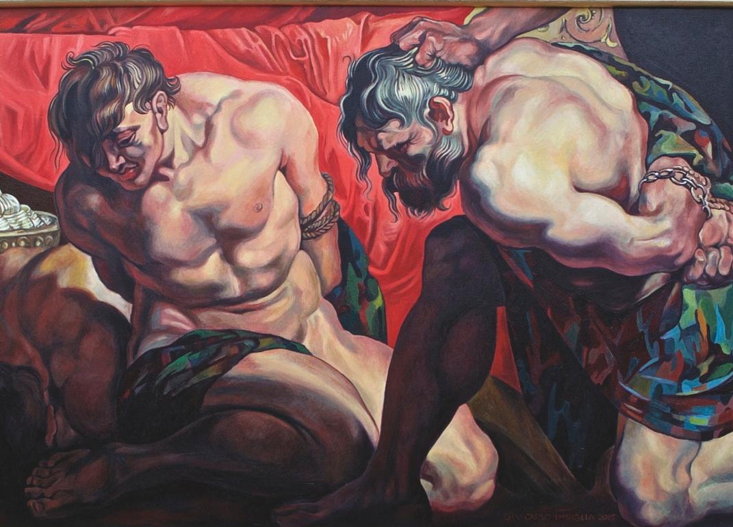Prigionieri (Dopo Rubens) - Mixed Media Art di Giancarlo Impiglia