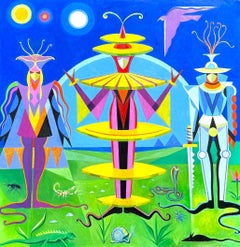 Surreal modernist oil painting, Whimsy, Satire, & Parody, Impiglia