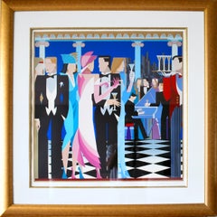 An Evening to Remember, Art Deco Serigraph by Giancarlo Impiglia