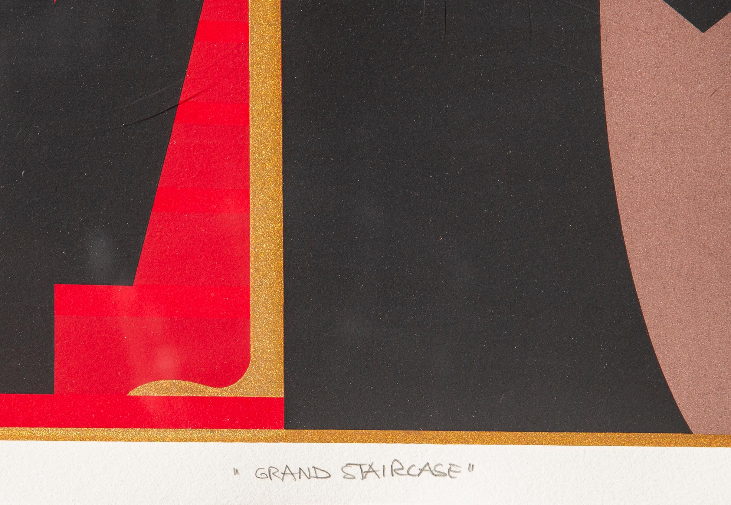 Grand Staircase, Screenprint by Giancarlo Impiglia For Sale 2