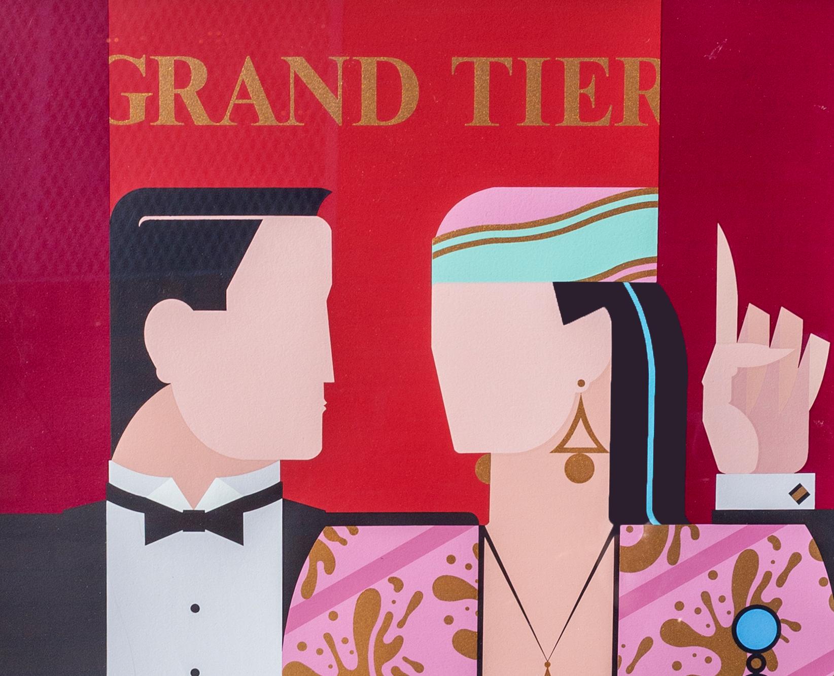 Grand Tier, Art-Déco-Raumteilerdruck von Giancarlo Impiglia im Angebot 1