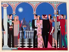 Rare serigraph "The Grand Party" Giancarlo Impiglia