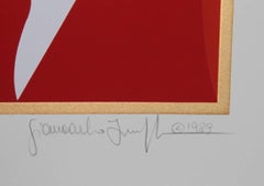 Talking Heads, Art Deco Screenprint by Giancarlo Impiglia