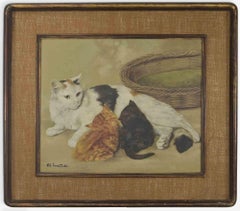 Cats - Oil Paint by Giancarlo Martelli - 1960