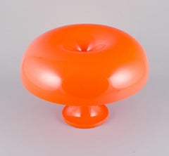 Giancarlo Mattioli for Artemide, Italy, "Nessino" Table Lamp in Orange Plastic