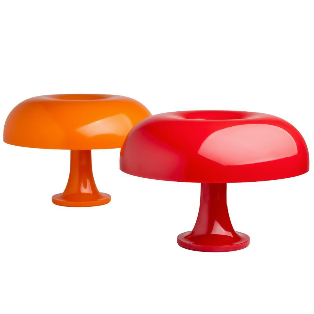 Italian Giancarlo Mattioli 'Nessino' Table Lamp in Orange for Artemide For Sale