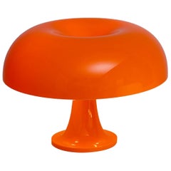 Giancarlo Mattioli 'Nessino' Table Lamp in Orange for Artemide