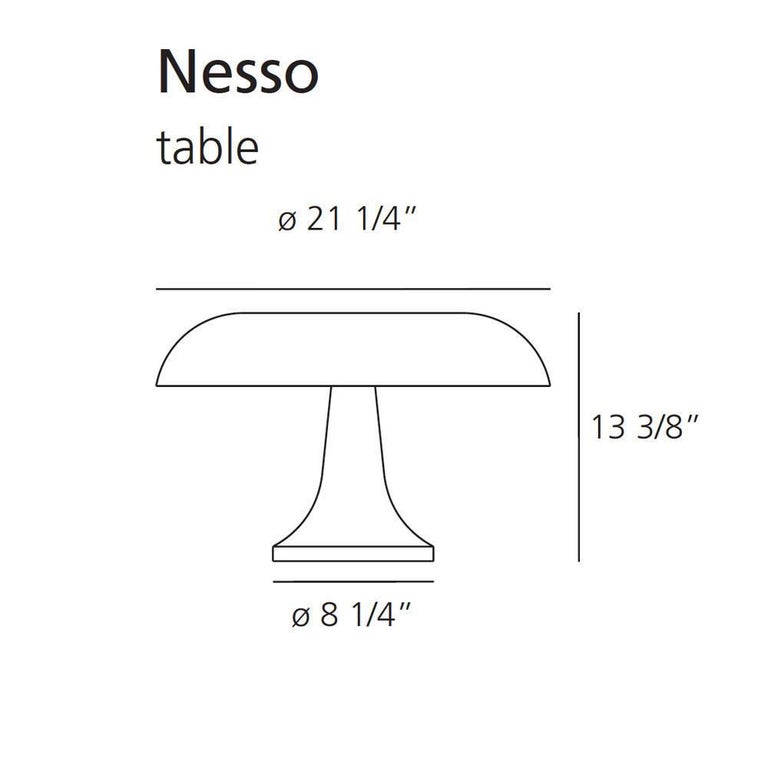 Giancarlo Mattioli 'Nesso' Table Lamp in Orange for Artemide In New Condition For Sale In Glendale, CA