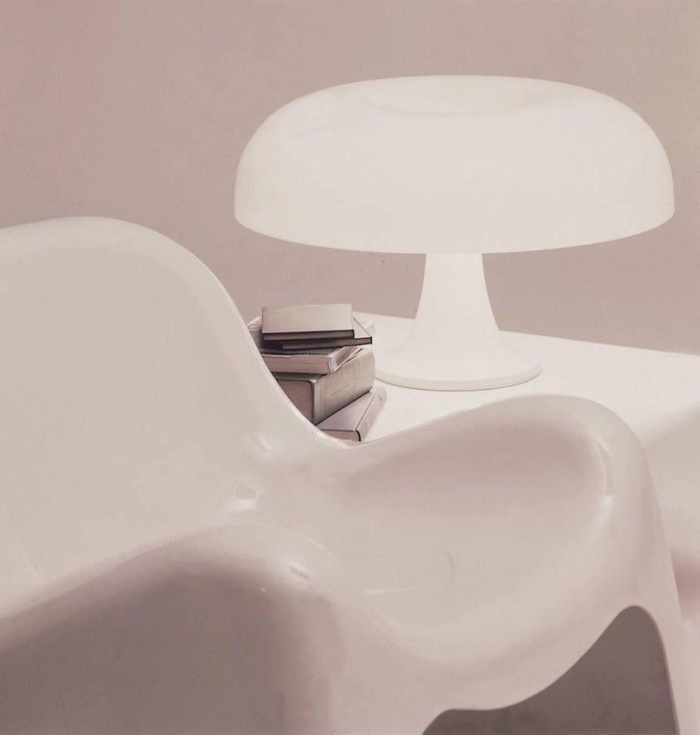 Giancarlo Mattioli 'Nesso' Table Lamp in Orange for Artemide For Sale 2
