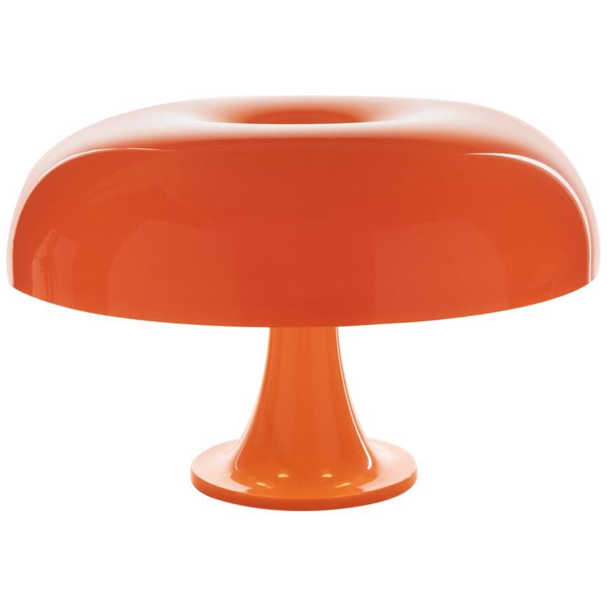 Giancarlo Mattioli 'Nesso' Table Lamp in Orange for Artemide
