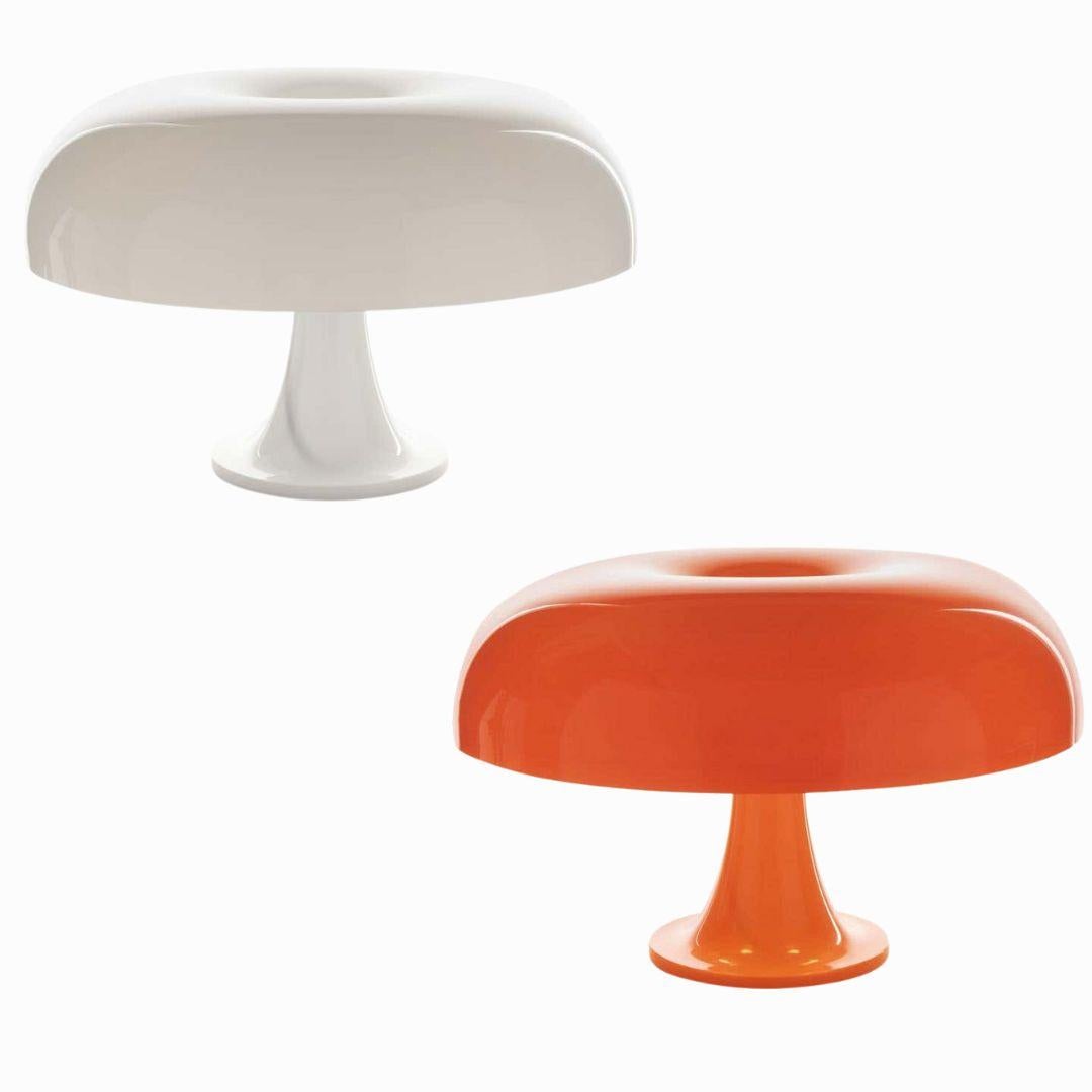 Contemporary Giancarlo Mattioli 'Nesso' Table Lamp in White for Artemide For Sale