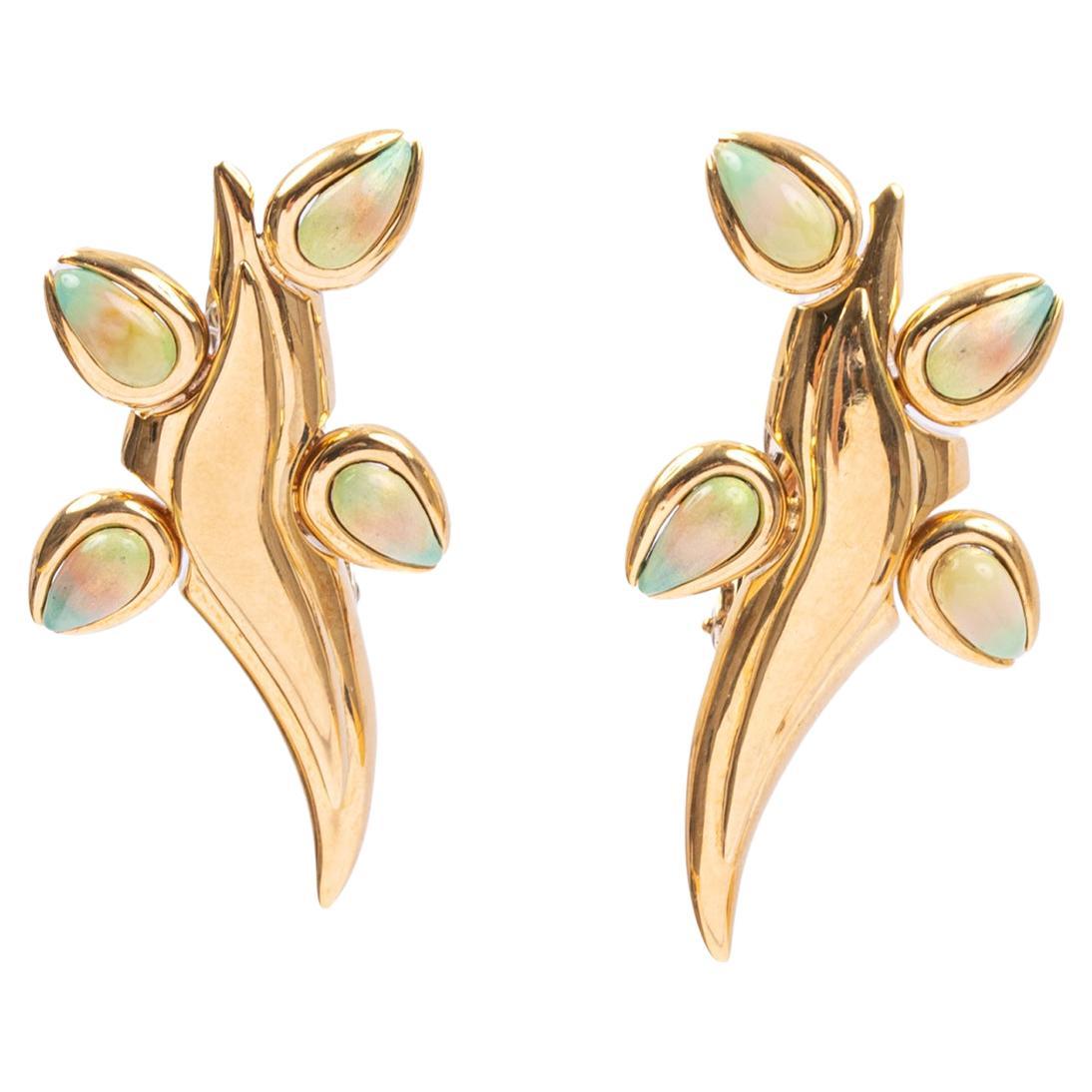 Giancarlo Montebello 18 K Gold "Hommage" Earrings