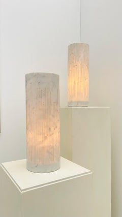 Giancarlo Patuzzi für Gruppo NP2 – Paar Tischlampen „Cilindro luminoso“