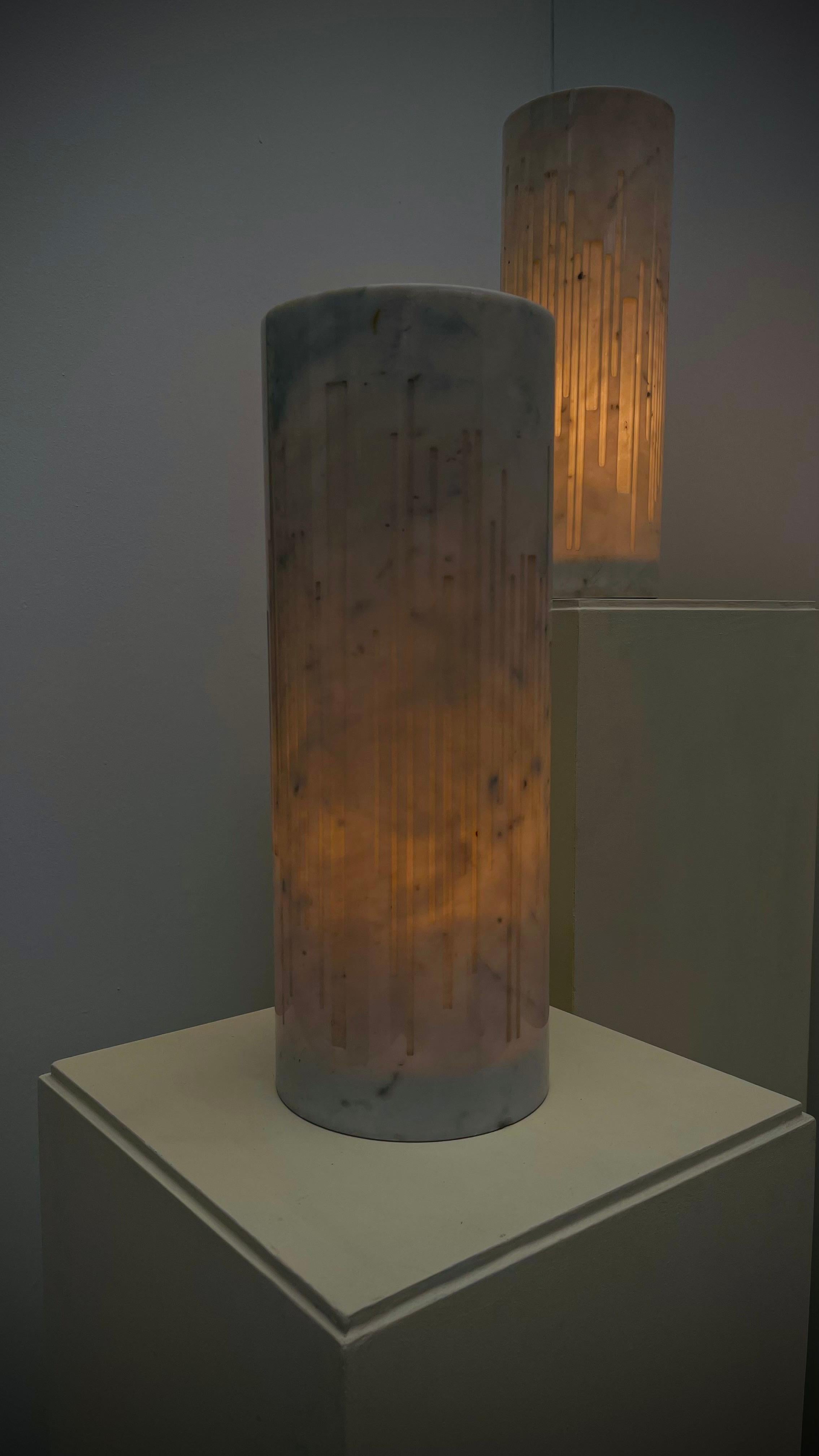Moderne Giancarlo Patuzzi pour Gruppo NP2 - Paire de lampes de table 