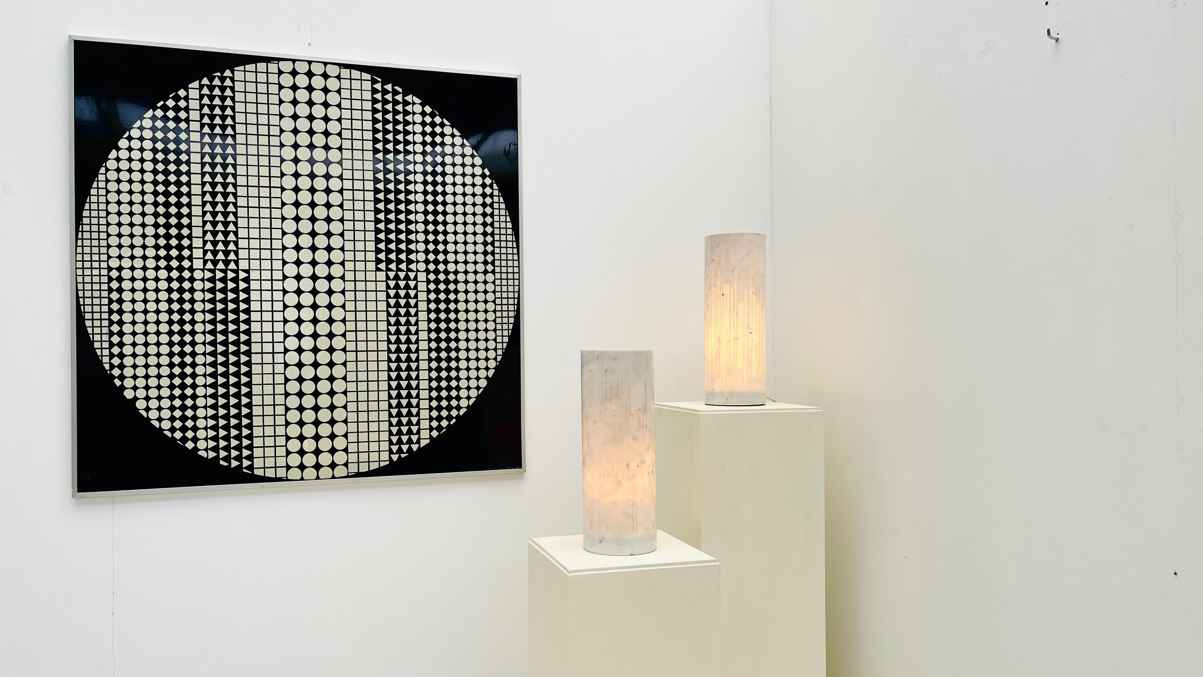 Giancarlo Patuzzi pour Gruppo NP2 - Paire de lampes de table 
