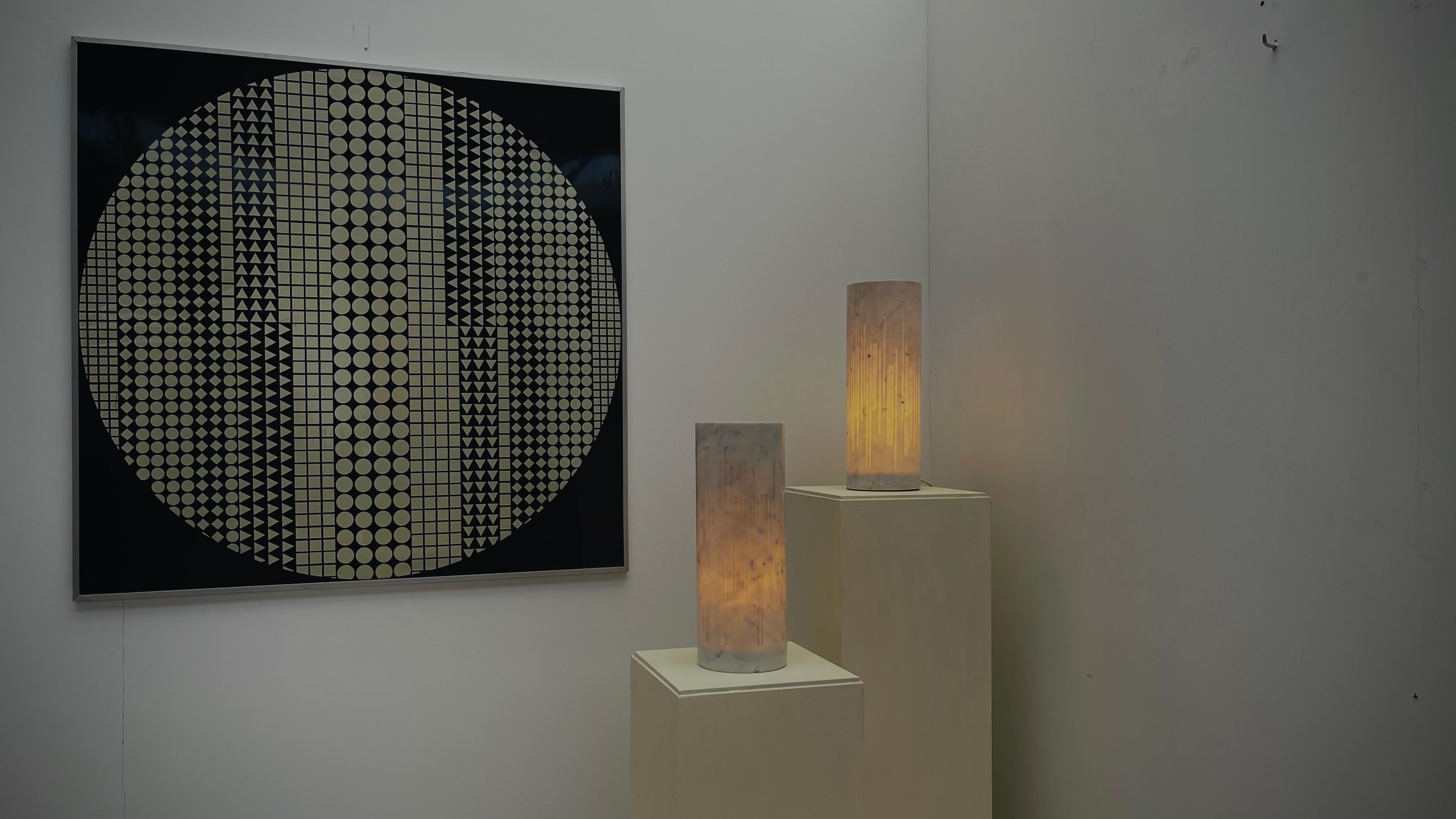 Fin du 20e siècle Giancarlo Patuzzi pour Gruppo NP2 - Paire de lampes de table 