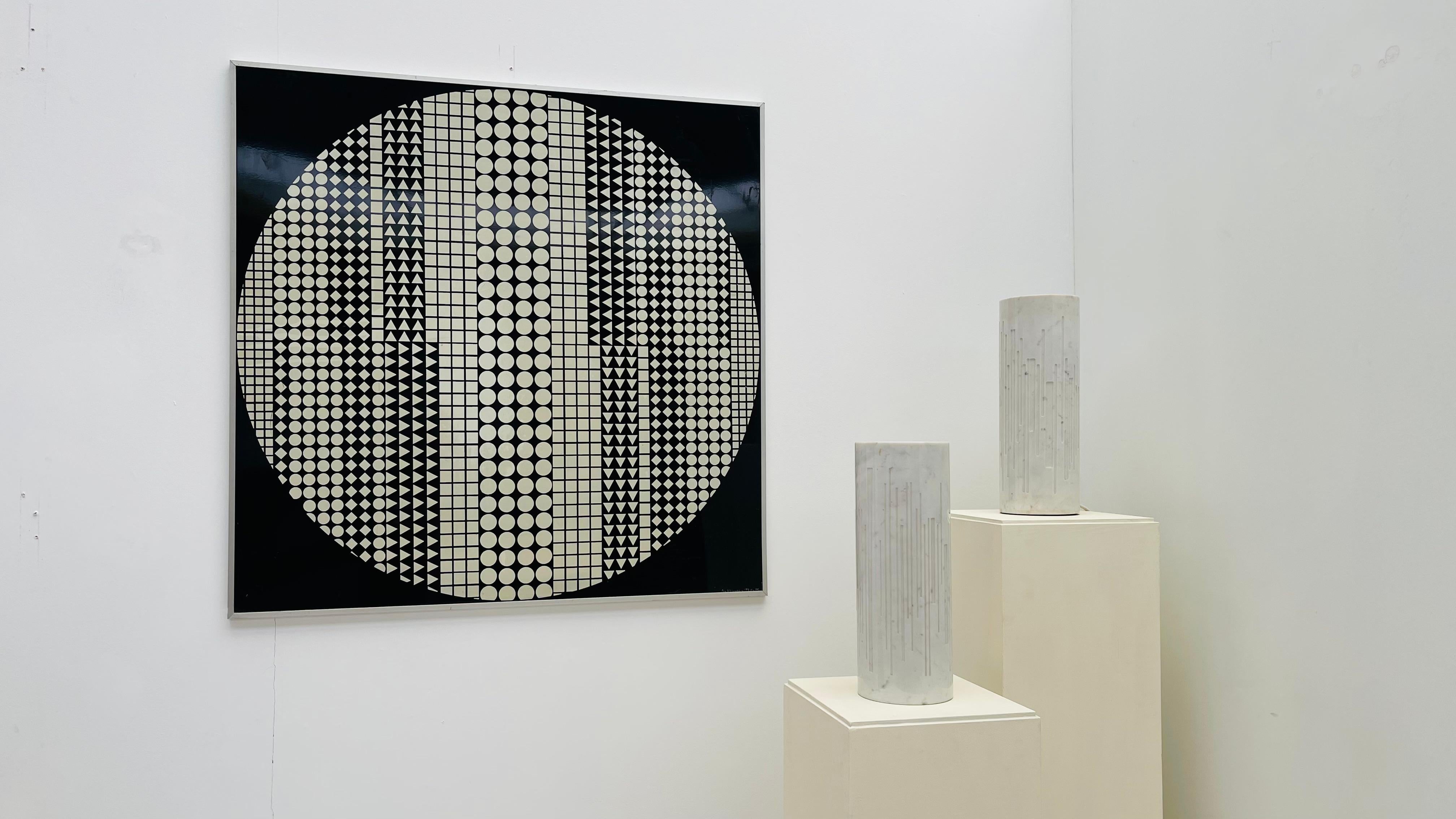 Marbre Giancarlo Patuzzi pour Gruppo NP2 - Paire de lampes de table 