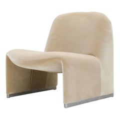 Giancarlo Piretti “Alky” Chair in New Velvet, Artifort, 1970s
