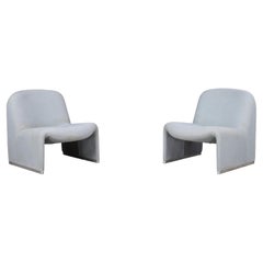 Giancarlo Piretti Alky Chairs with Original Upholstery, Italy, 1969