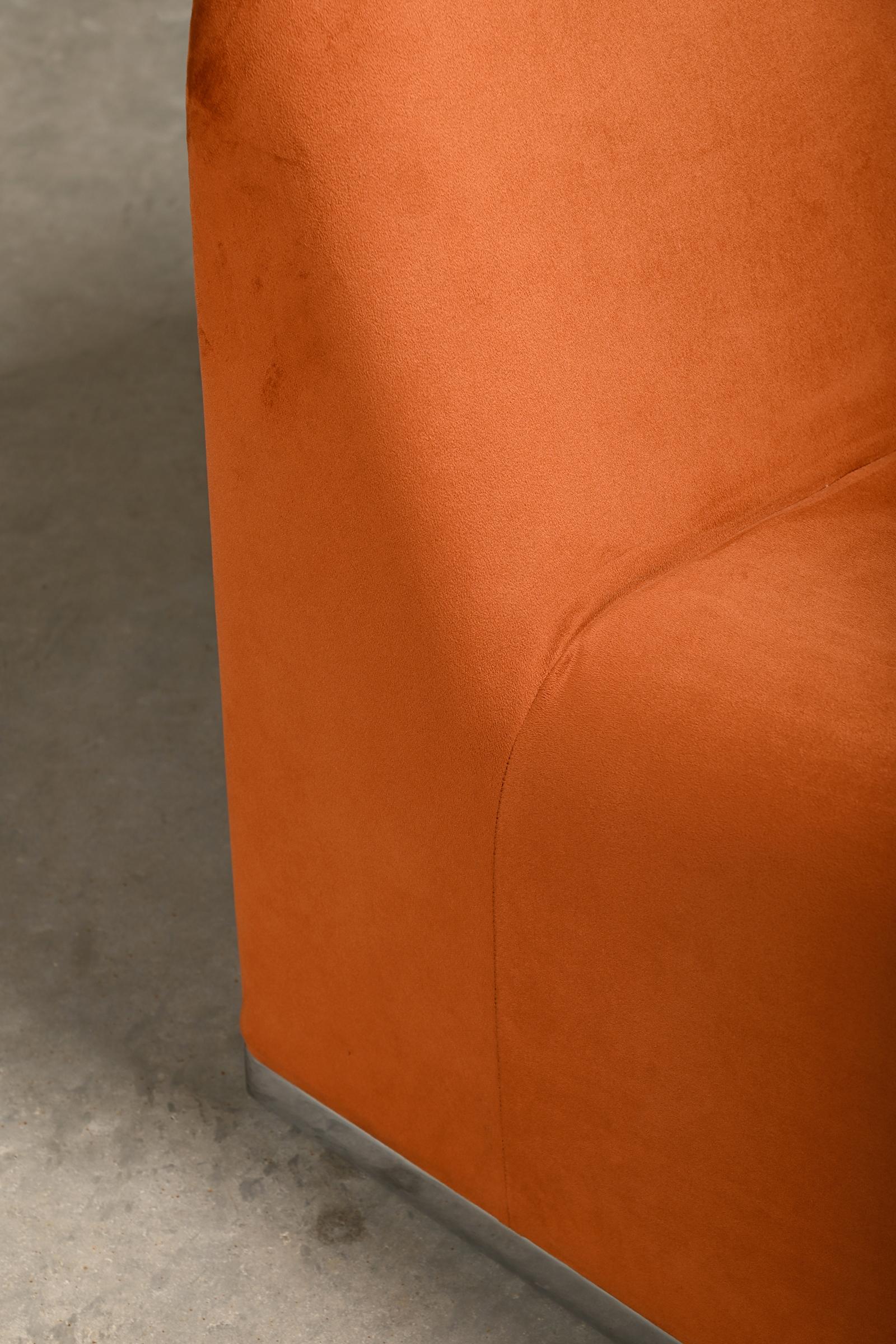 Giancarlo Piretti Alky Lounge Chair in Autumn Velvet for Anonima Castelli, Italy For Sale 6