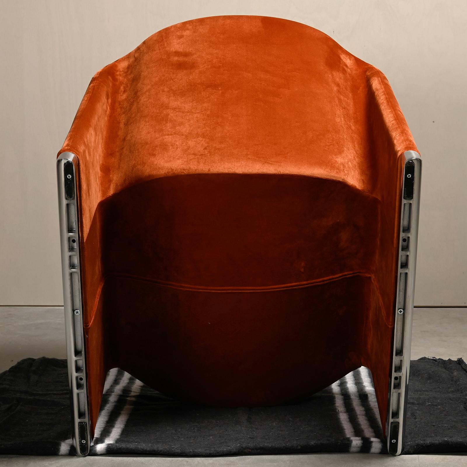 Chaise longue Alky en velours d'automne de Giancarlo Piretti pour Anonima Castelli, Italie en vente 9