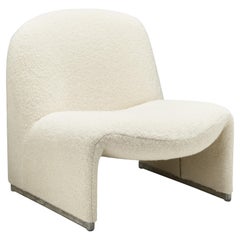 Giancarlo Piretti Chaise longue "Alky" en bouclé pour Anonima Castelli, Italie 1970