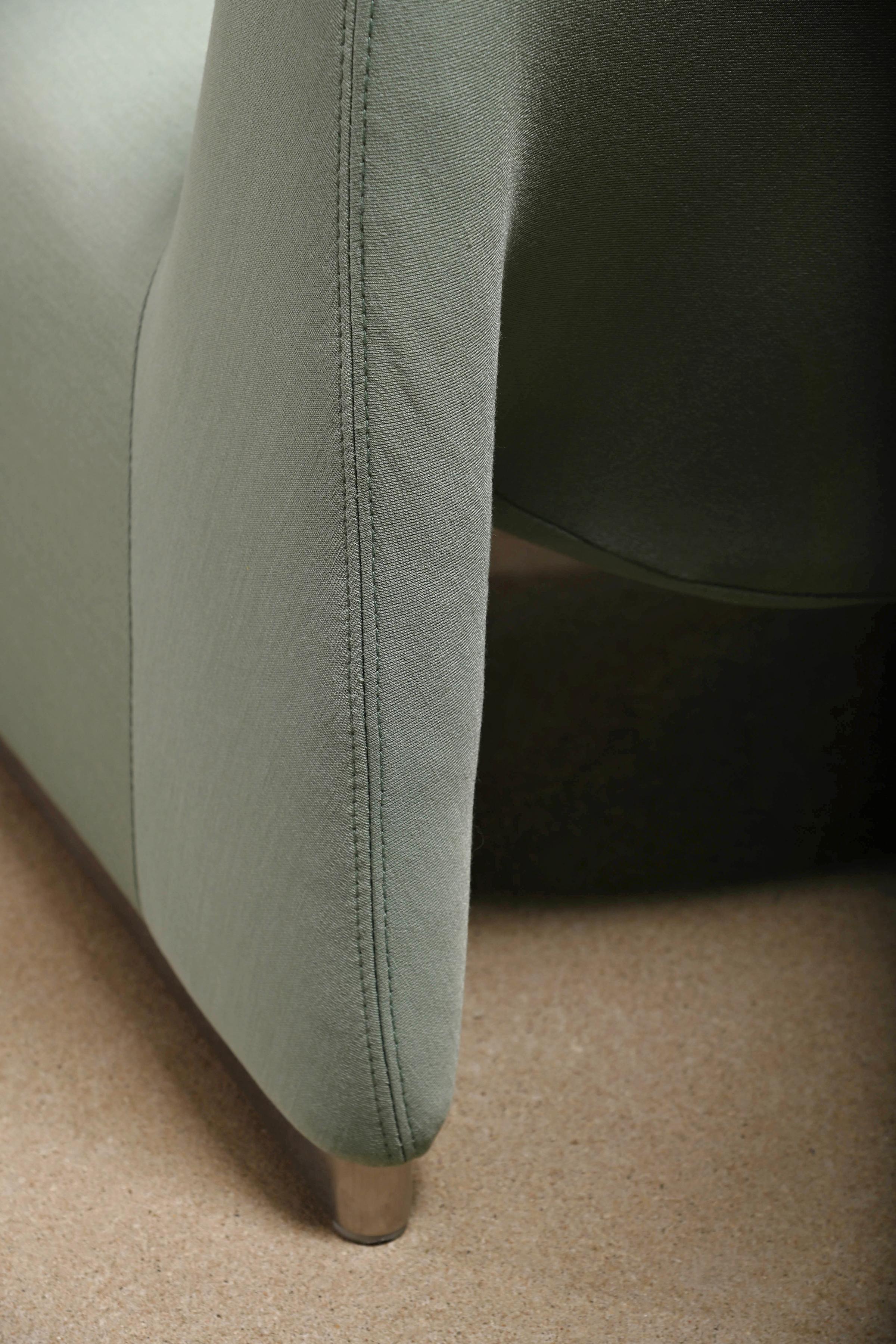 Giancarlo Piretti Alky Lounge Chair in Green Kvadrat Fabric, Artifort 8