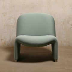 Giancarlo Piretti Alky Lounge Chair in Green Kvadrat Fabric, Artifort
