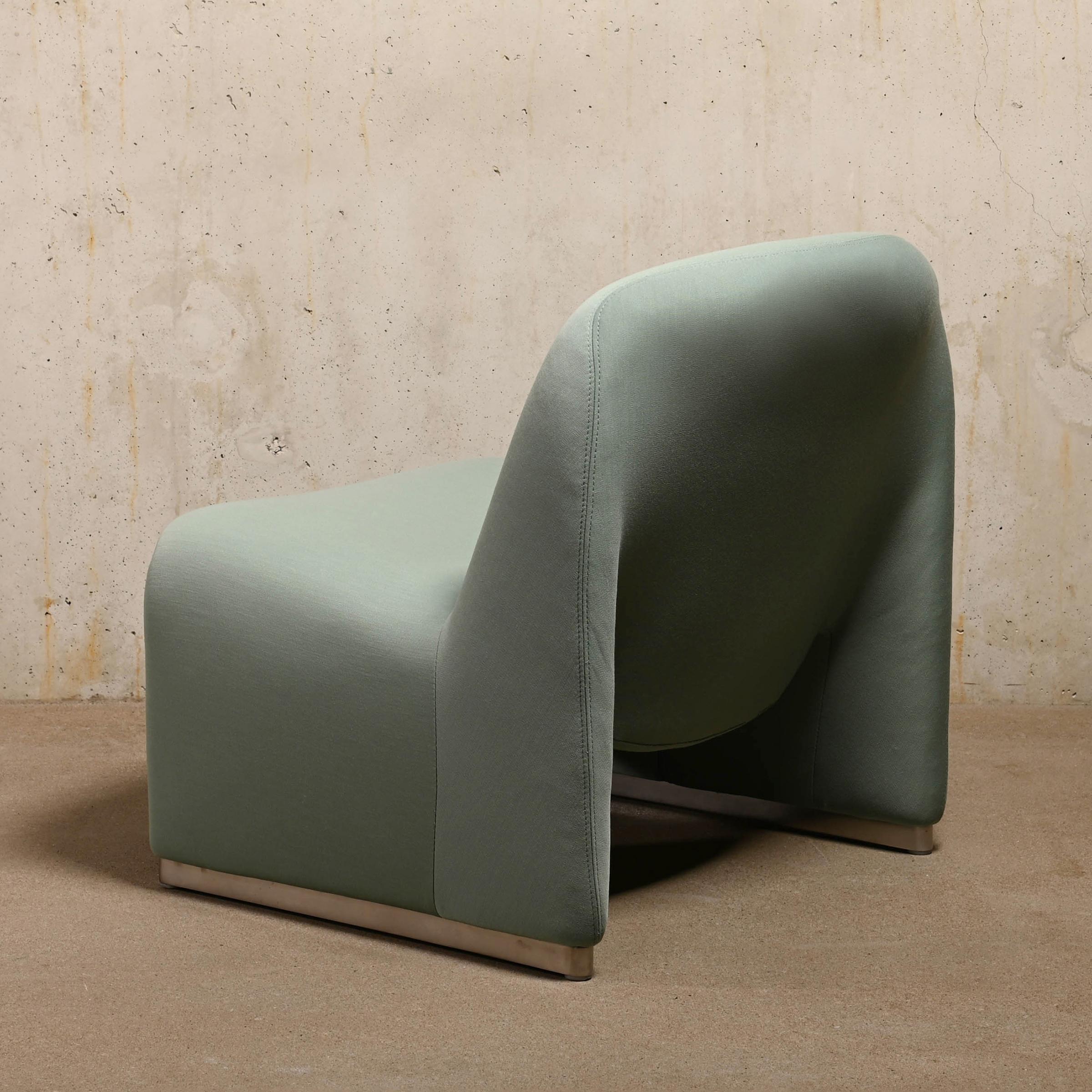 Giancarlo Piretti Alky Lounge Chair in Green Kvadrat Fabric, Artifort In Excellent Condition In Amsterdam, NL