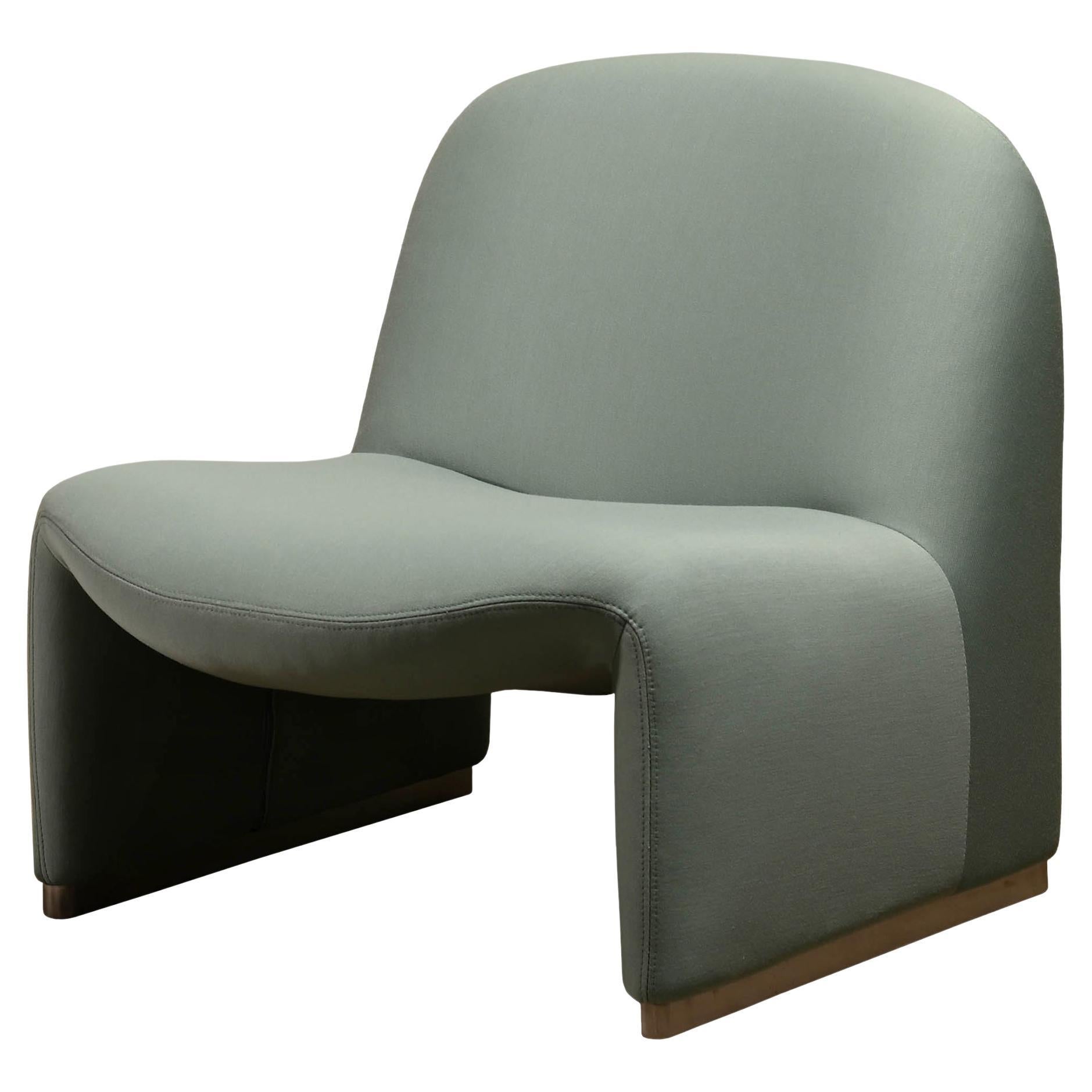 Giancarlo Piretti Alky Lounge Chair in Green Kvadrat Fabric, Artifort