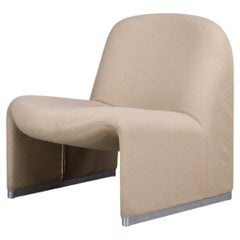 Giancarlo Piretti “Alky” Lounge Chair in Original Fabric, Italy, 1970s