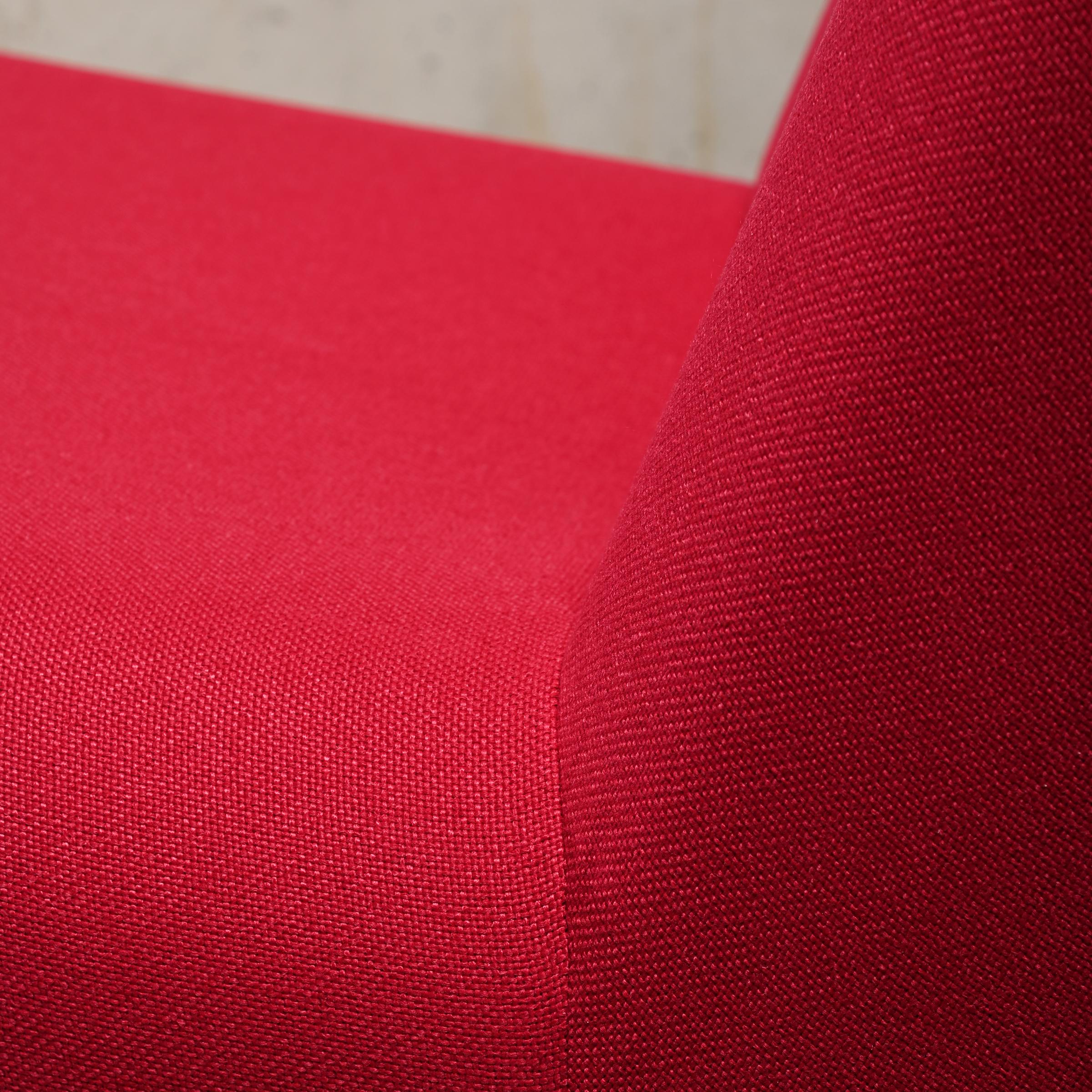 Giancarlo Piretti Alky Lounge Chair in Red / Magenta Fabric for Anonima Castelli 4