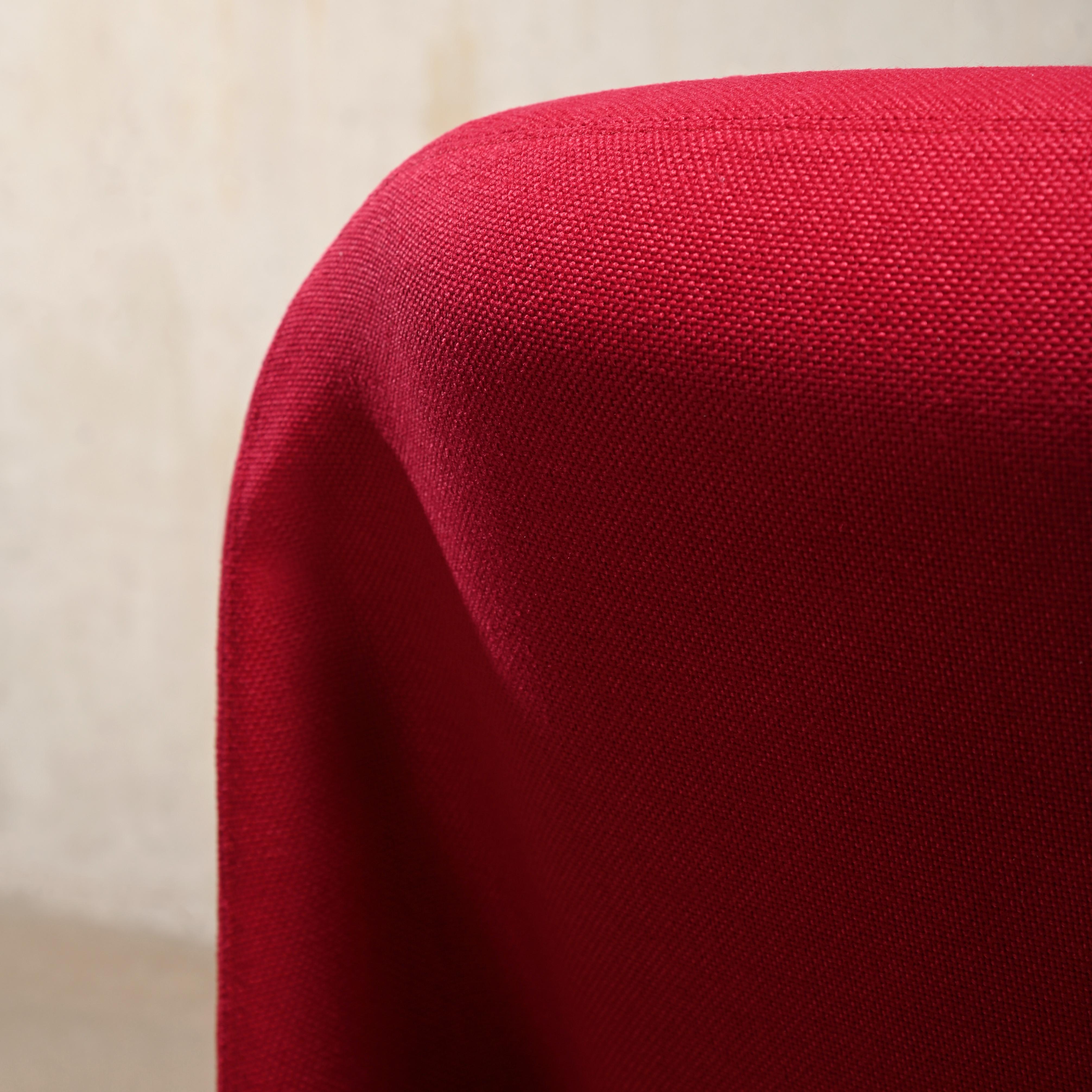 Giancarlo Piretti Alky Lounge Chair in Red / Magenta Fabric for Anonima Castelli 7