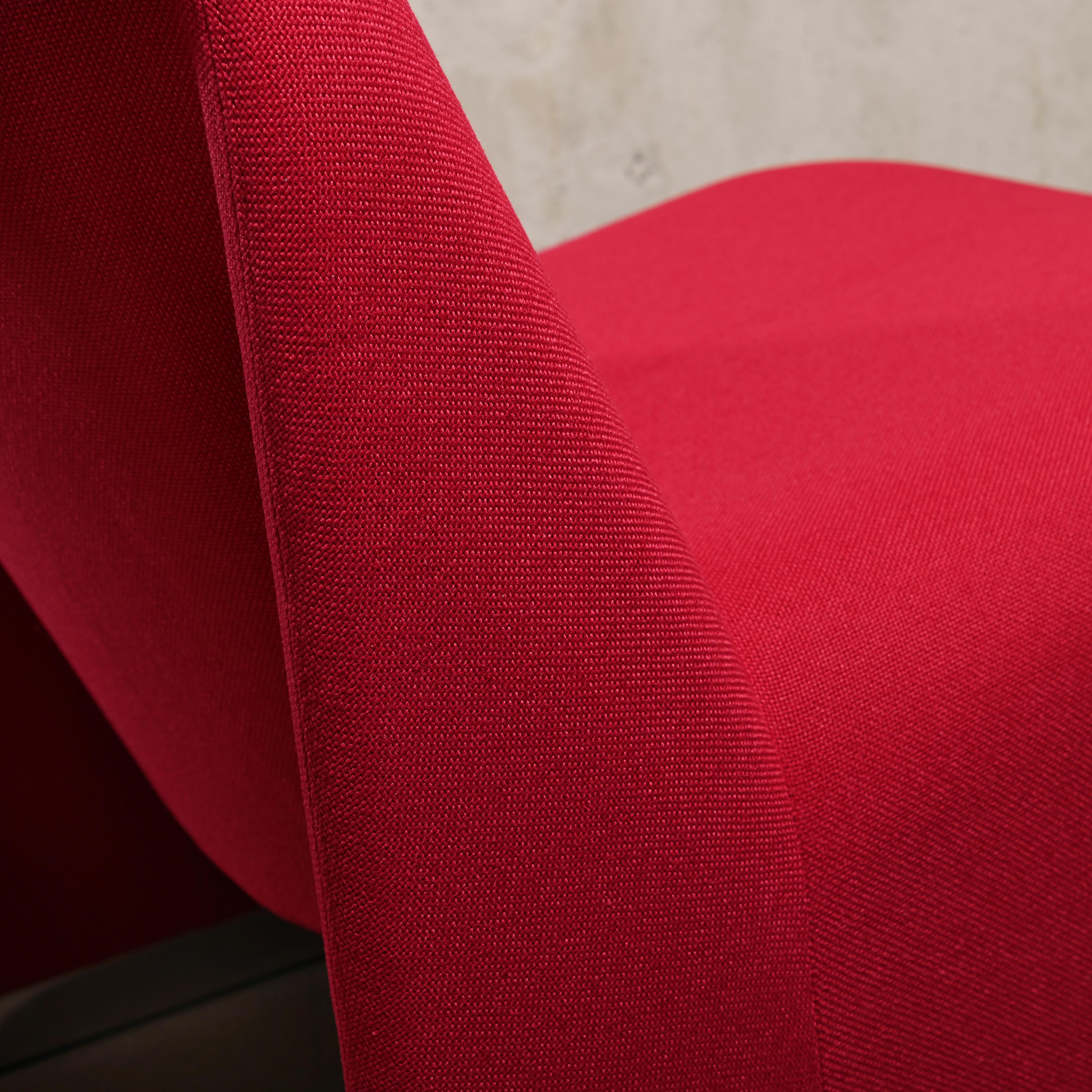 Giancarlo Piretti Alky Lounge Chair in Red / Magenta Fabric for Anonima Castelli 9