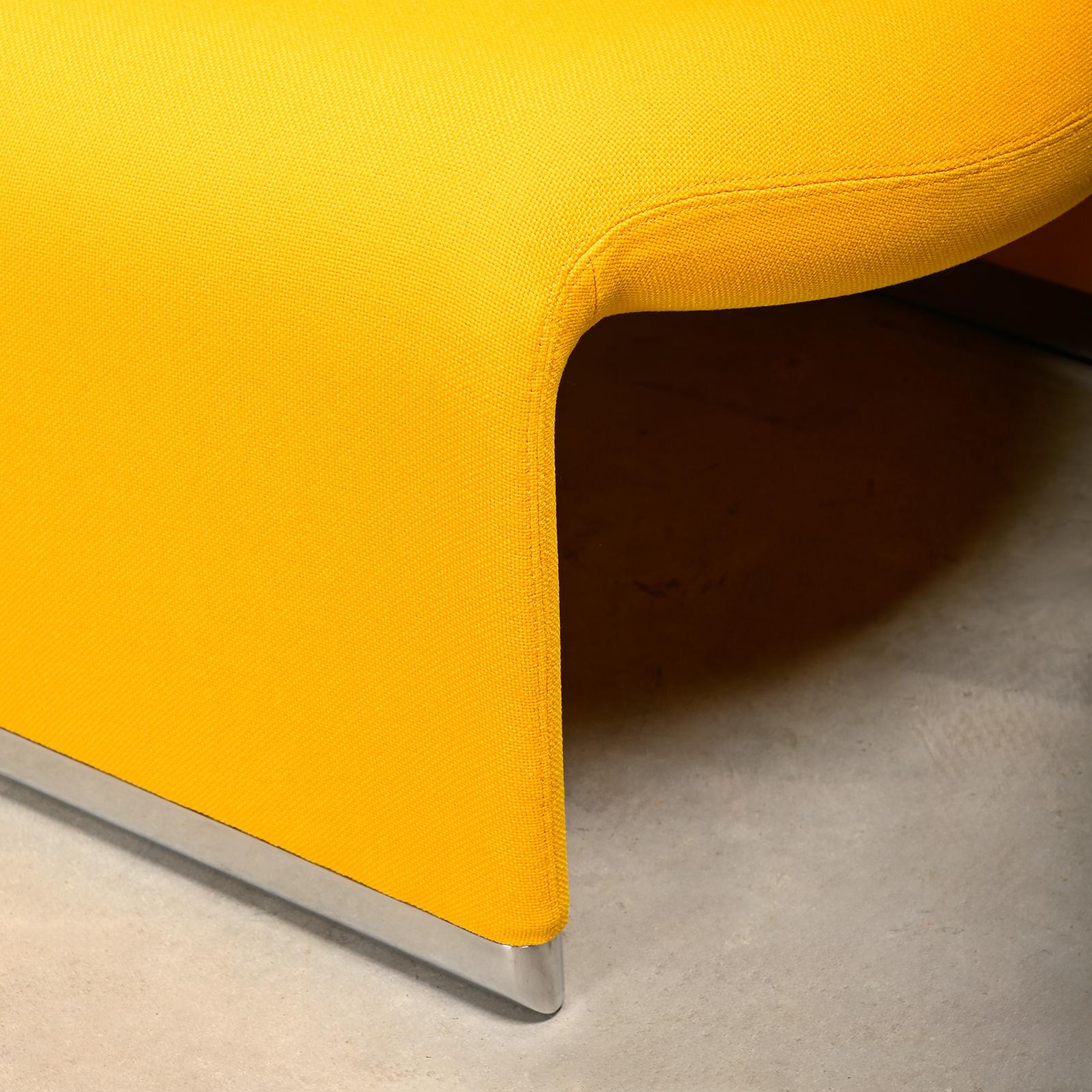Chaise longue Alky de Giancarlo Piretti en tissu jaune pour Anonima Castelli en vente 5