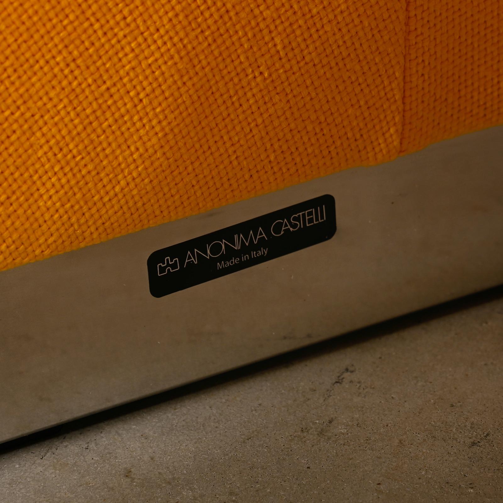 Chaise longue Alky de Giancarlo Piretti en tissu jaune pour Anonima Castelli en vente 8