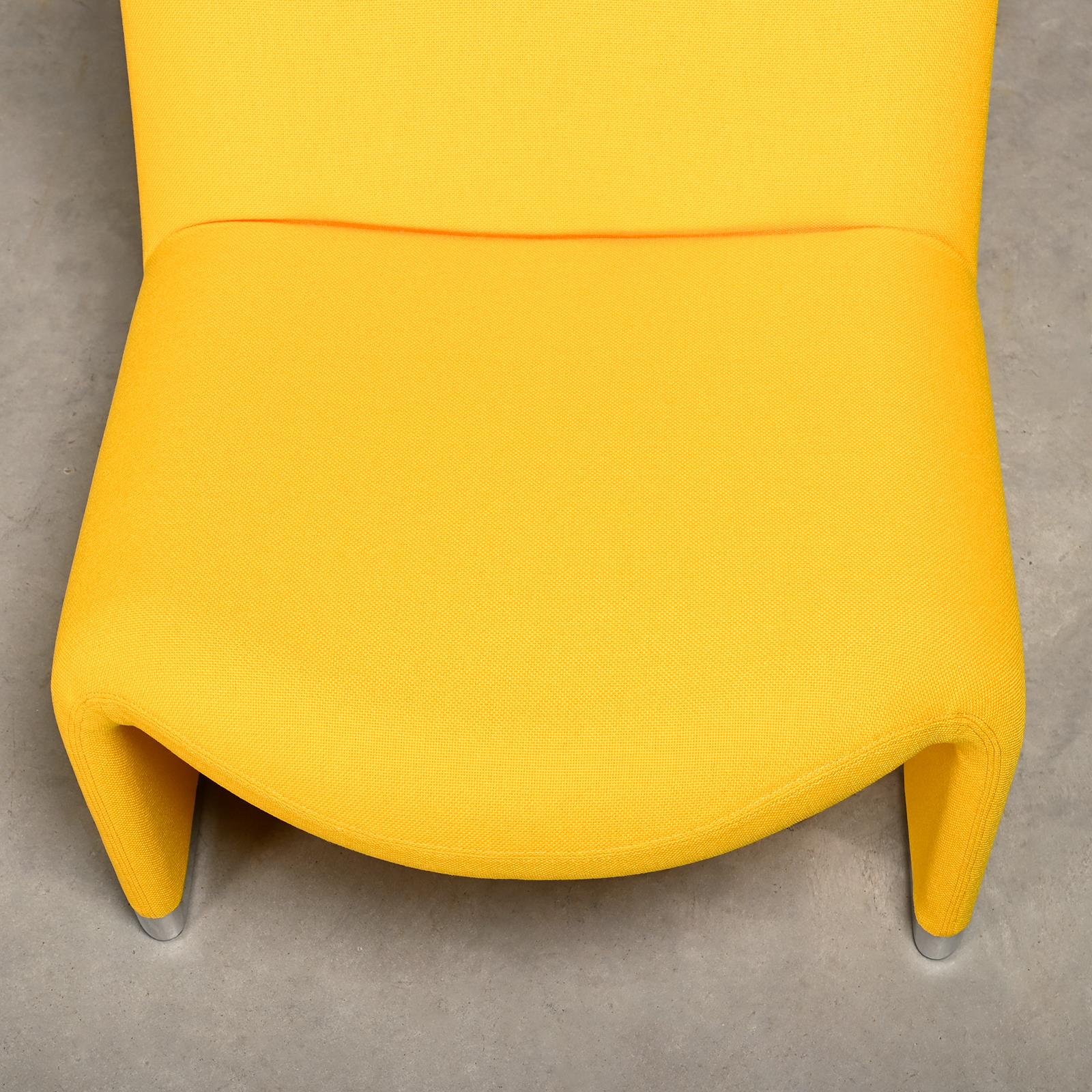 Chaise longue Alky de Giancarlo Piretti en tissu jaune pour Anonima Castelli en vente 1
