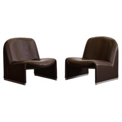 Giancarlo Piretti "Alky" Lounge Chairs for Anonima Castelli, 1970, Set of 2